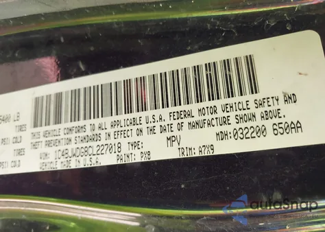 2012 Jeep Wrangler Unlimited Sport из США, поврежденный, VIN 1C4BJWDG8CL227018